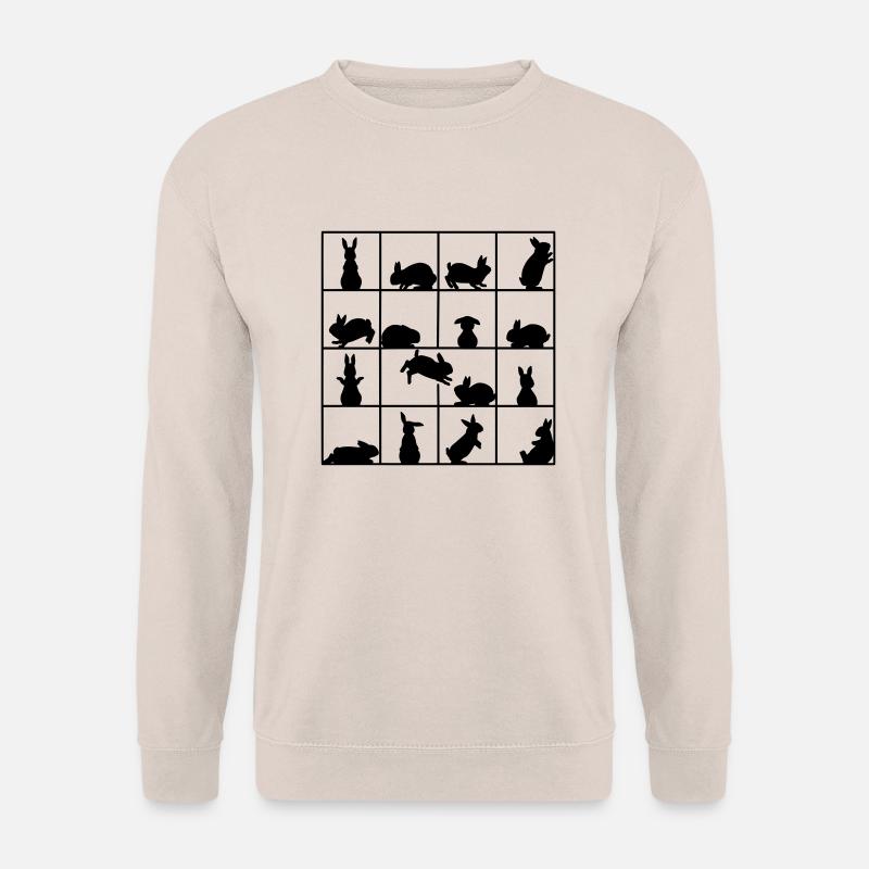 Kaninchen Cube Vektor - Unisex Pullover - Sand