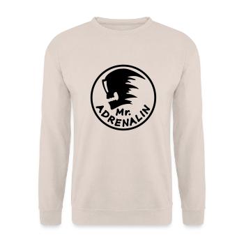 mr_adrenalin_l - Unisex Sweatshirt - sand - Front - Alina (178cm) & Michal (187cm)