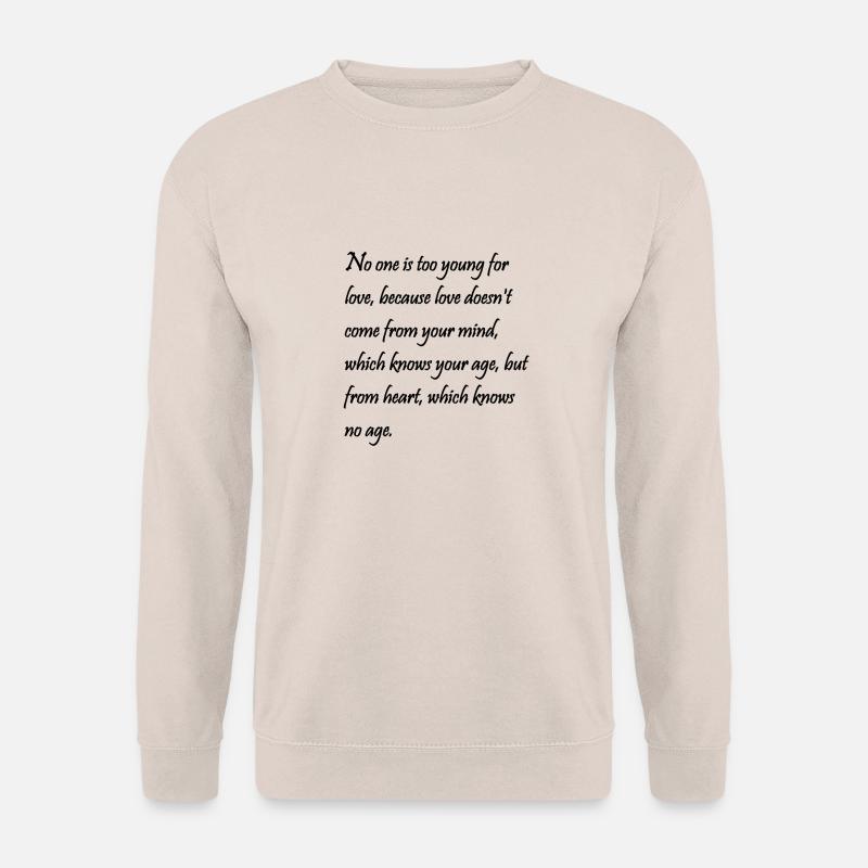 love quotes de - Unisex Pullover - Sand