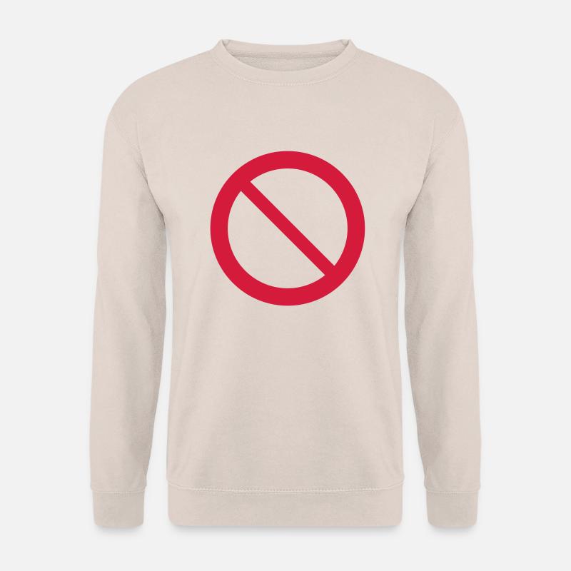 Verbotszeichen - Unisex Pullover - Sand