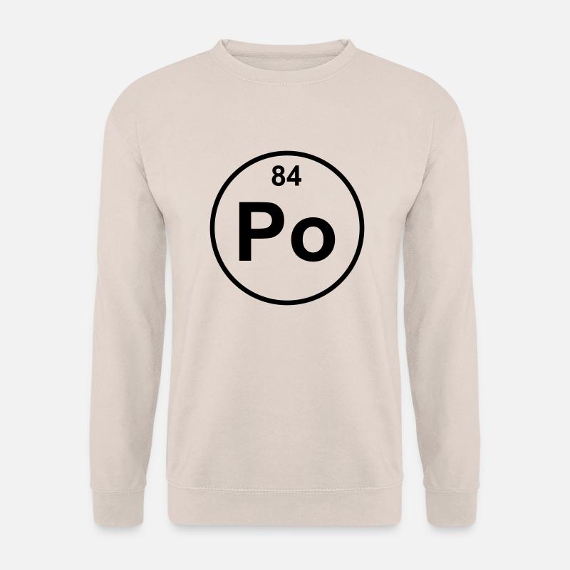 Element 84 - po (polonium) - Minimal - Unisex Pullover - Sand