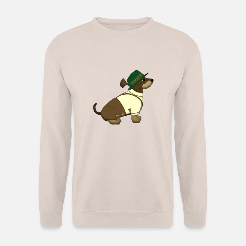 bavarian teckel sit - Unisex Sweatshirt - sand