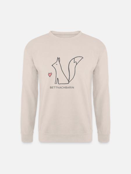 Bettnachbarin Fuchs rechts - Unisex Pullover - Sand
