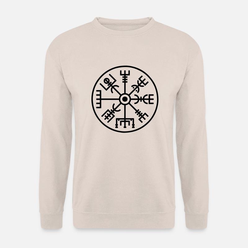 vegvisir icelandic symbol magic compass - Unisex Sweatshirt - sand