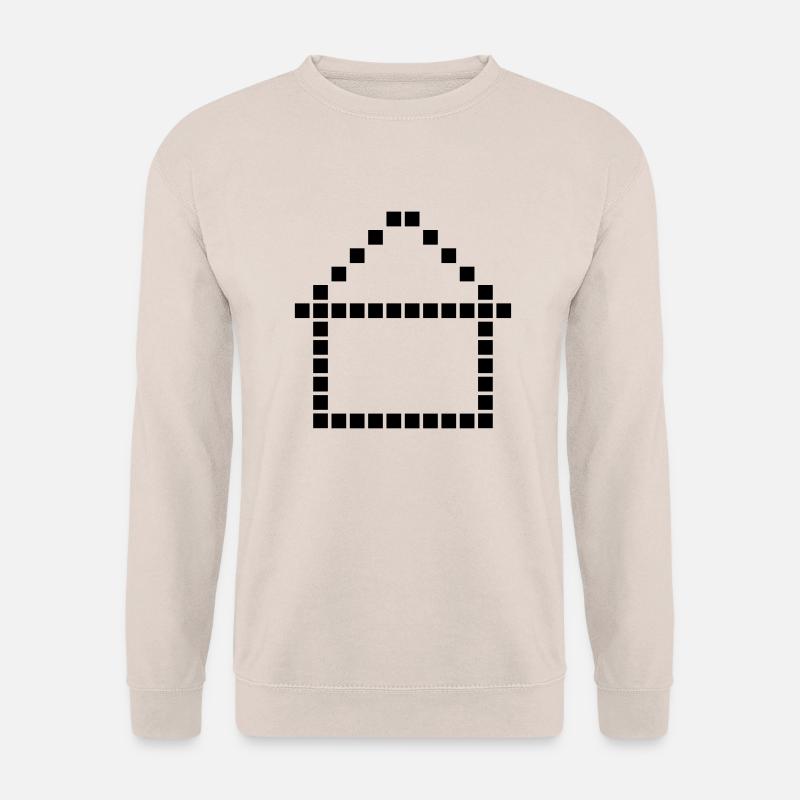Kleines Pixel Haus - Unisex Pullover - Sand