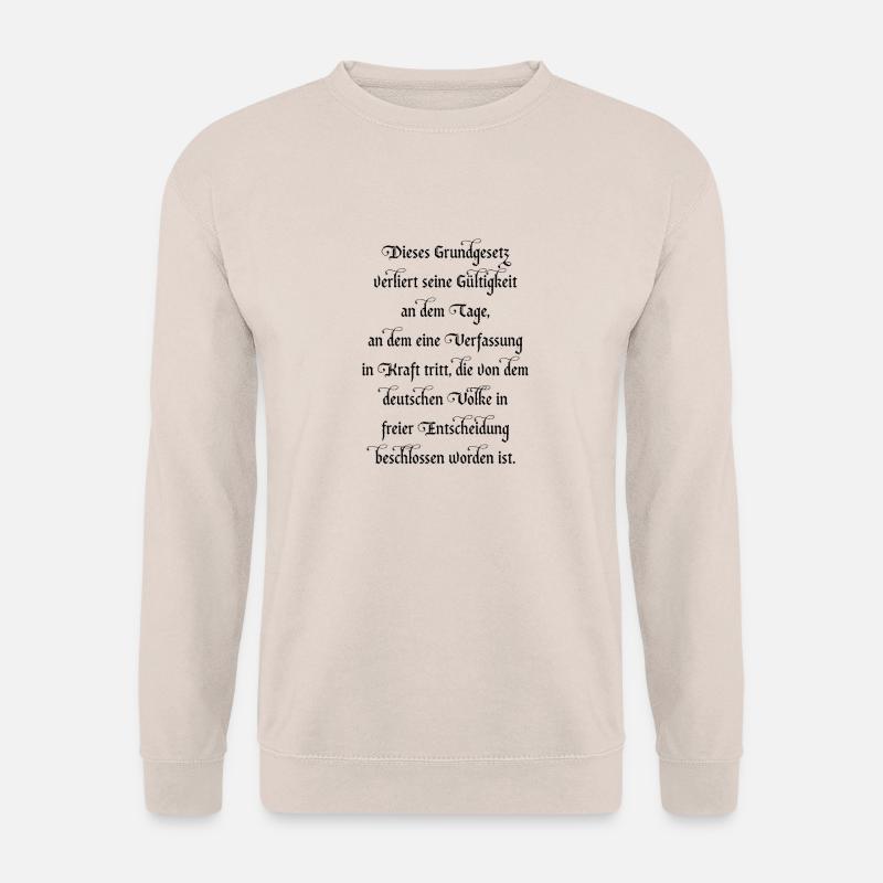 Artikel 146 GG Text - Unisex Pullover - Sand