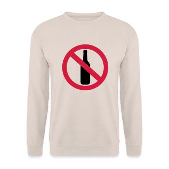 No Alcohol - Unisex Sweatshirt - sand - Front - Alina (178cm) & Michal (187cm)