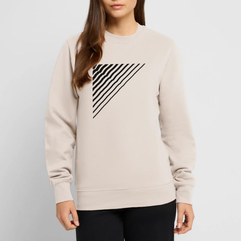 Triangular shape lines Many lines pattern Unisex Sweatshirt