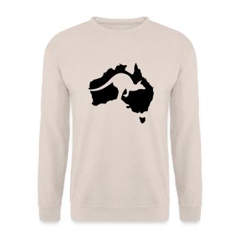 Australien - Unisex Pullover - Sand - Vorne - Alina (178cm) & Michal (187cm)