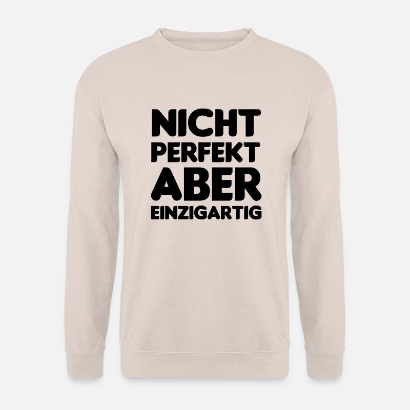 nicht_perfekt_aber_einzigartig02 - Unisex Pullover - Sand