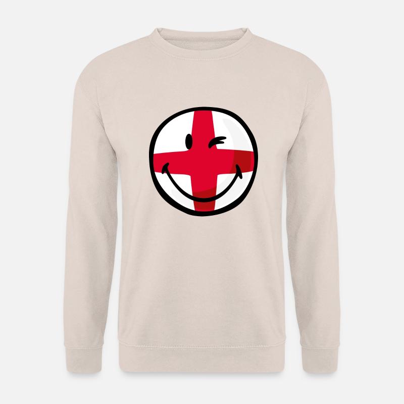 Smiley Flag England - Unisex Pullover - Sand