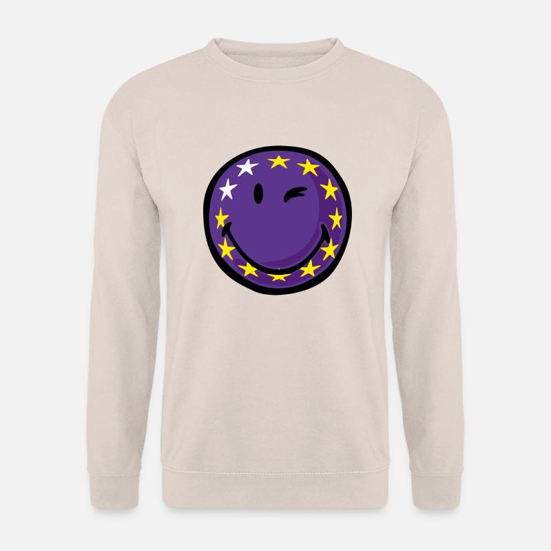Smiley Flag EU - Unisex Pullover - Sand