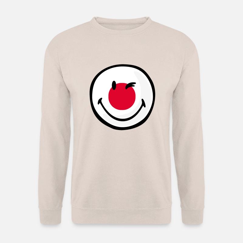 Smiley Flag Japan - Unisex Pullover - Sand
