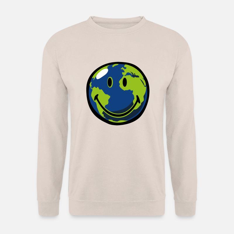 Smiley Earth - Unisex Pullover - Sand