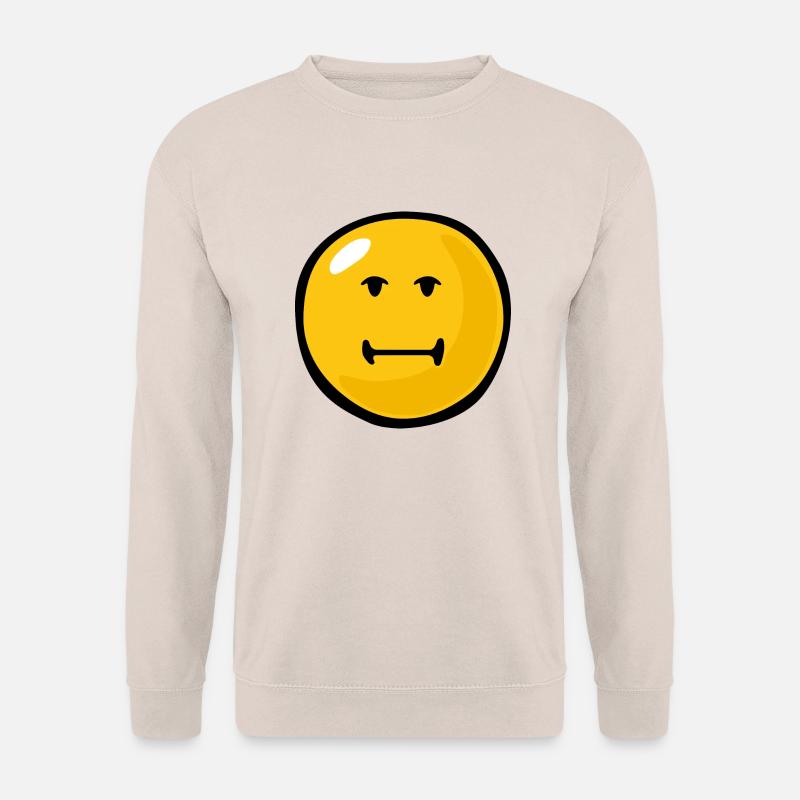 Smiley Indifferent - Unisex Pullover - Sand
