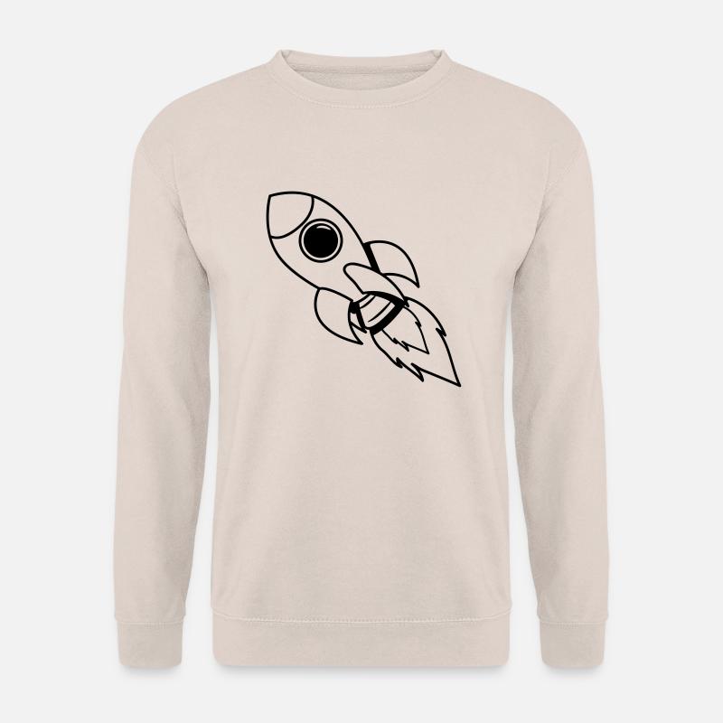 rocket space travel flying - Unisex Sweatshirt - sand