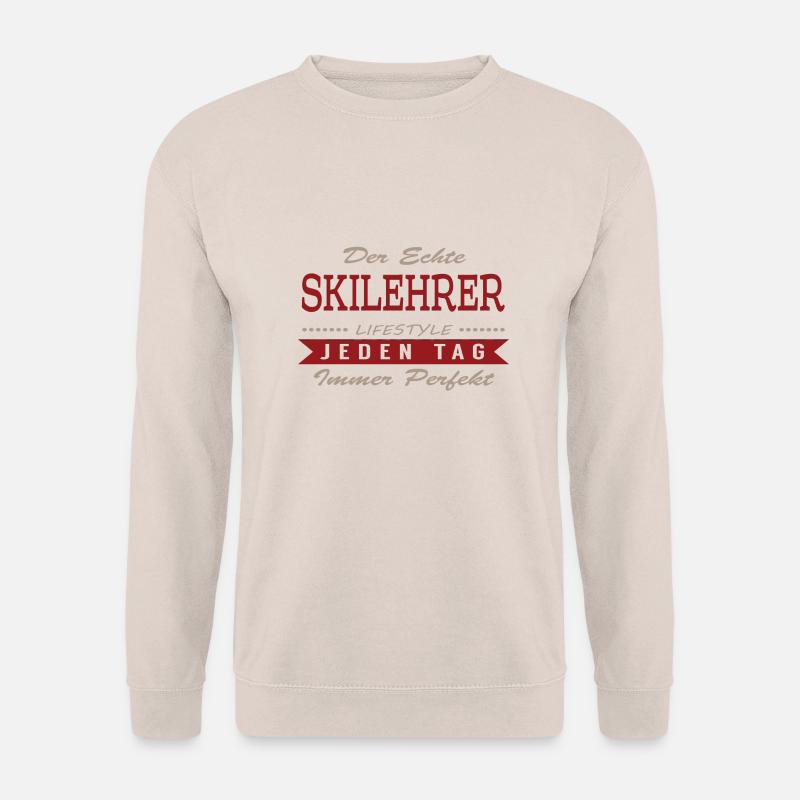 Der echte Skilehrer - Unisex Pullover - Sand