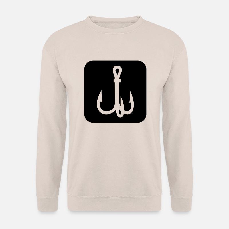 fishing hook icon - Unisex Pullover - Sand