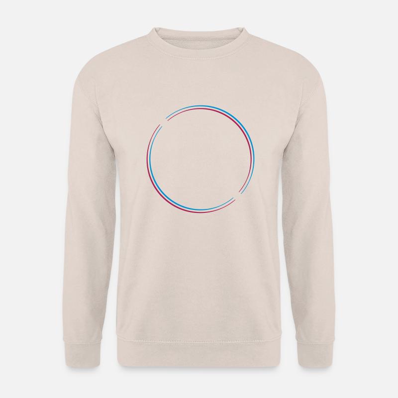 Ring Kreis 3D - Unisex Pullover - Sand