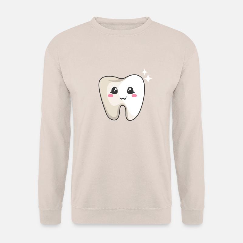weiß Zahn - Unisex Pullover - Sand