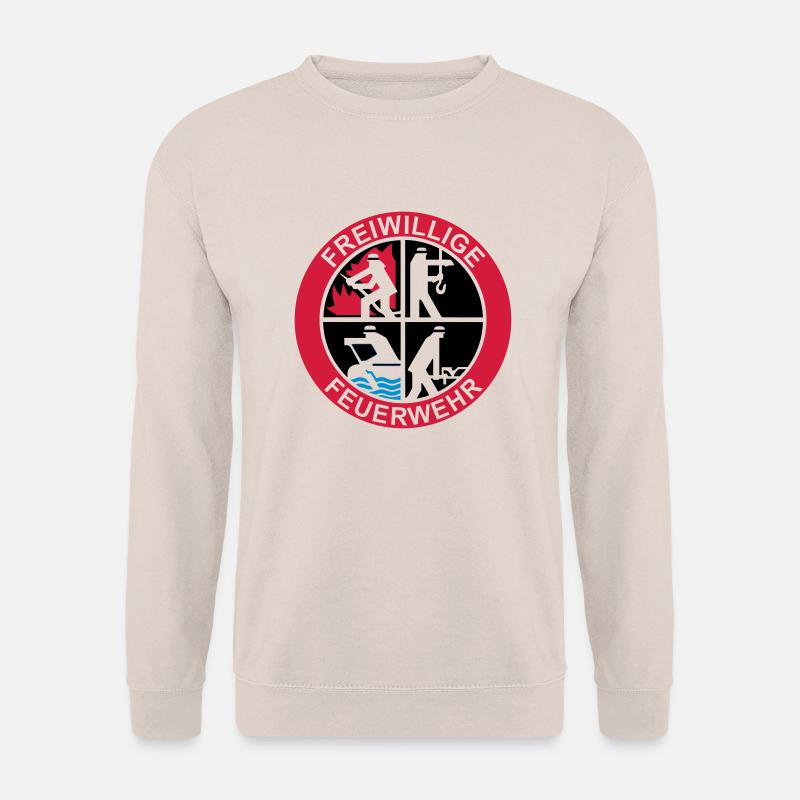 Freiwillige Feuerwehr Logo 3farbig - Unisex Pullover - Sand