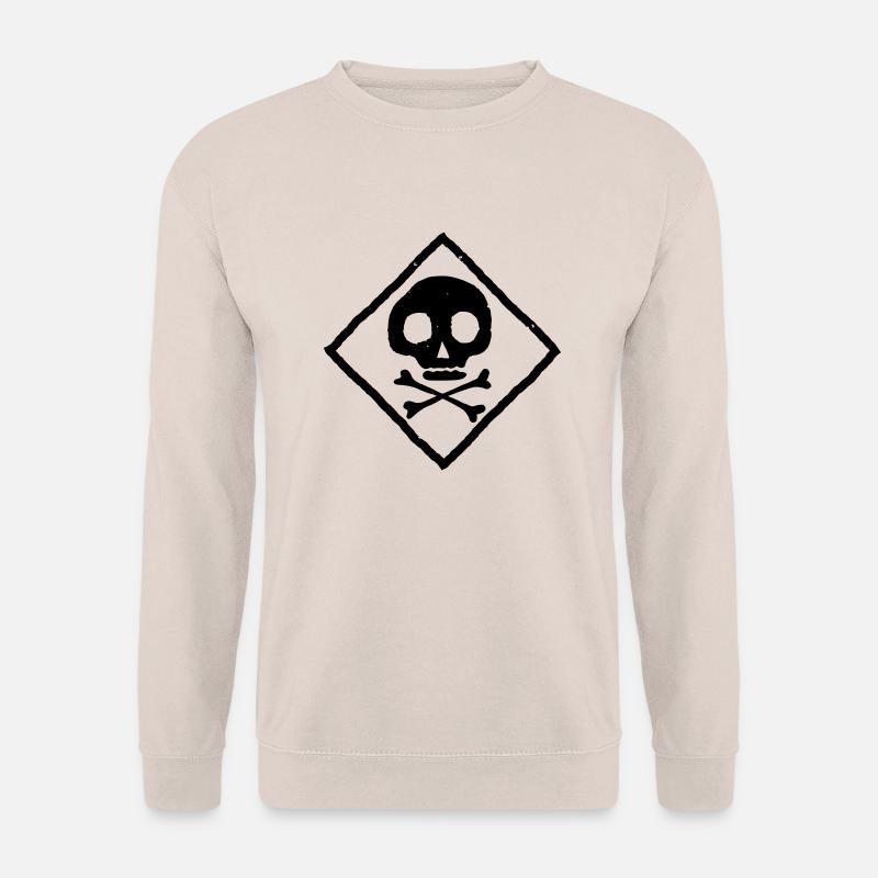 Schädel und Knochen - Unisex Pullover - Sand