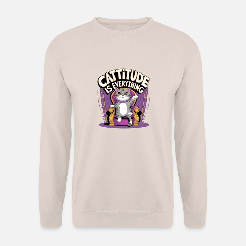 Cattitude ist alles - Unisex Pullover - Sand