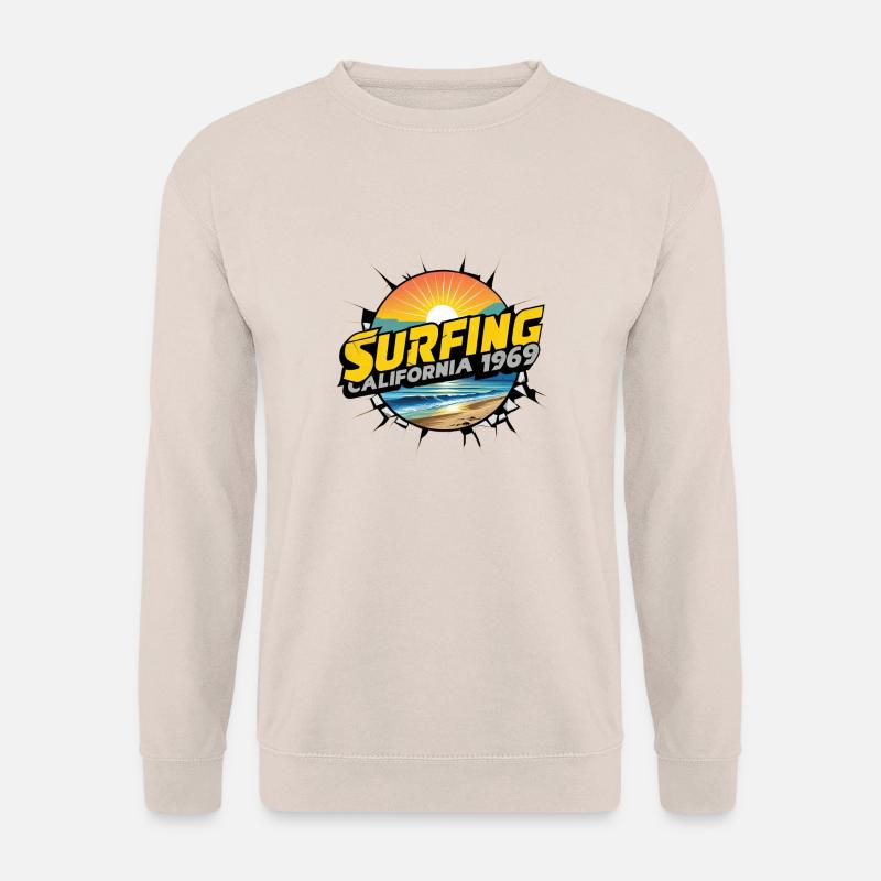 Surfen in Kalifornien - Unisex Pullover - Sand