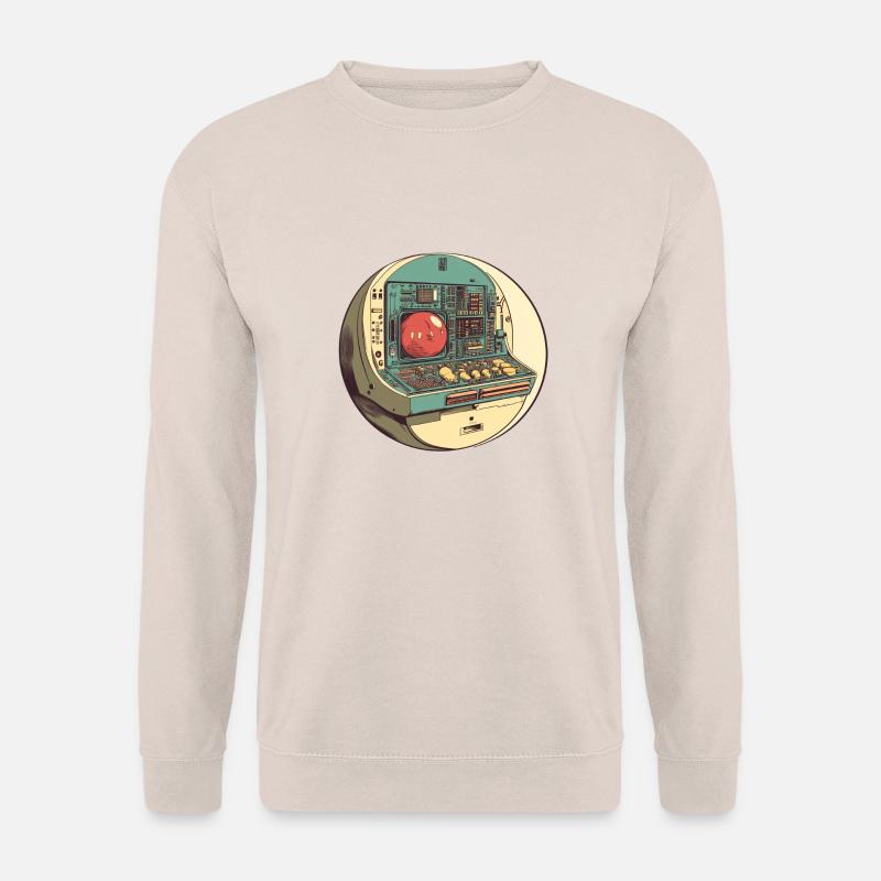 Retro-Computer: Die Anfänge der Technik! - Unisex Pullover - Sand