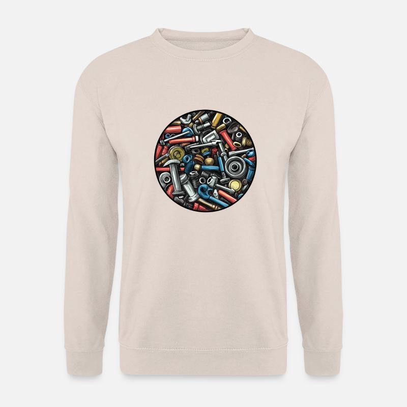 Schrauben & Bolzen: Die Welt der Mechanik! - Unisex Pullover - Sand