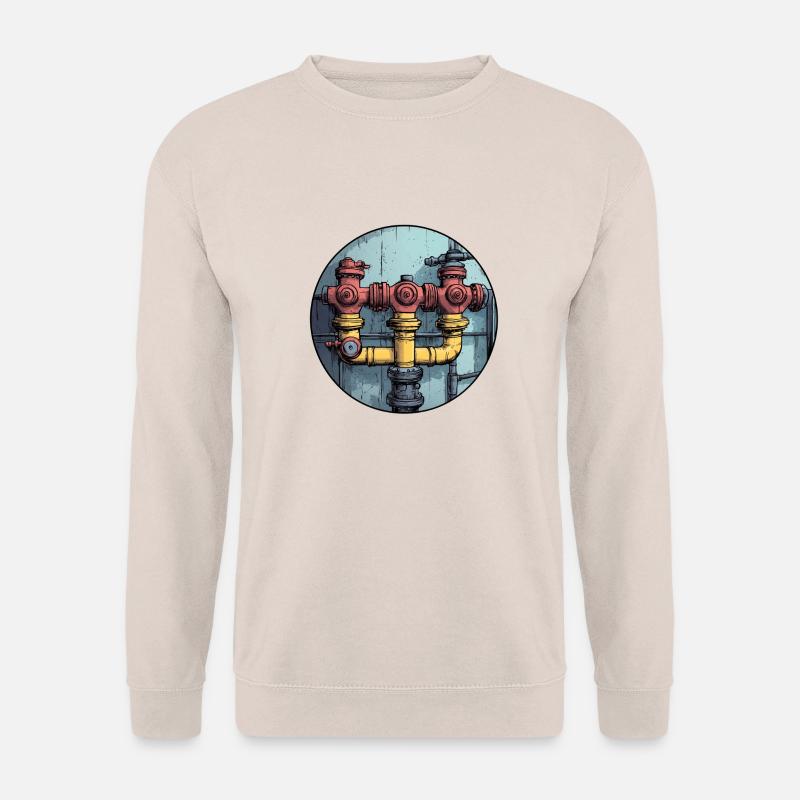 Industrielle Rohrkonstruktion - Unisex Pullover - Sand