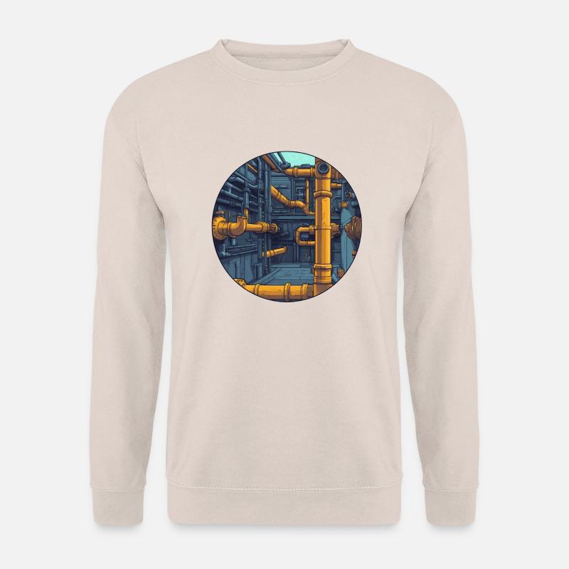 Industrielle Rohrsysteme - Unisex Pullover - Sand