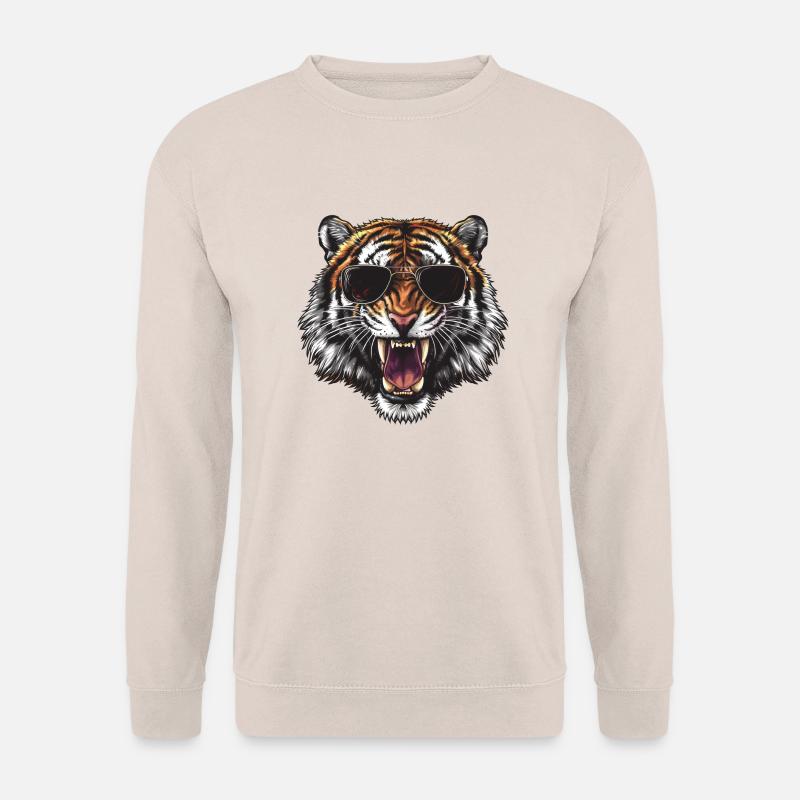 Brüllender Tiger Sonnenbrille - Unisex Pullover - Sand