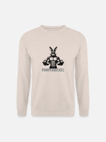 Pumpernickel Gym Training lustig - Unisex Pullover - Sand