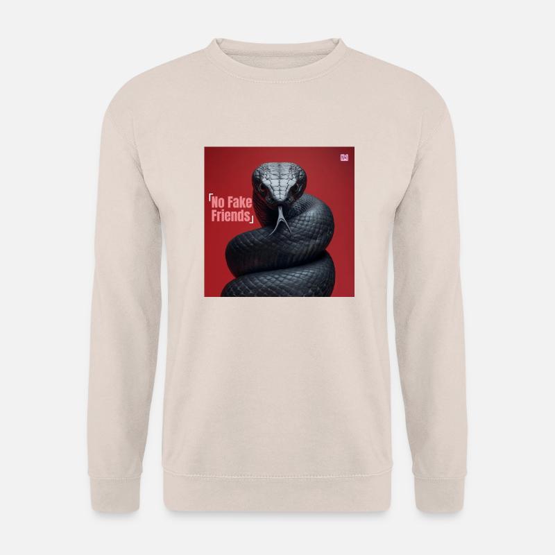 Black-mamba snake - Unisex Pullover - Sand