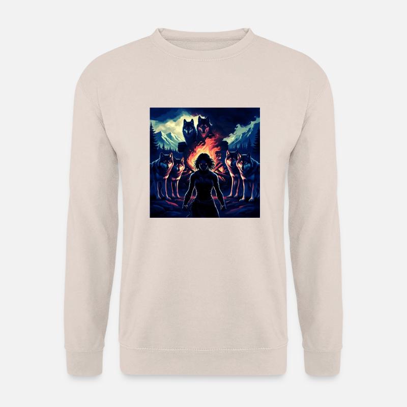 Urzeitlicher Krieger - Unisex Pullover - Sand