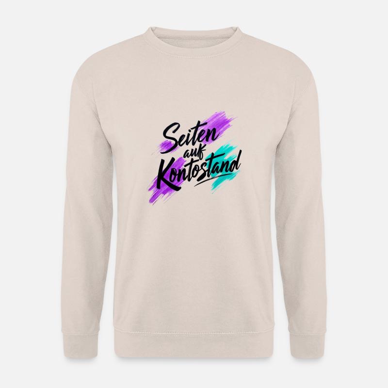 Seiten auf Kontostand - Unisex Pullover - Sand
