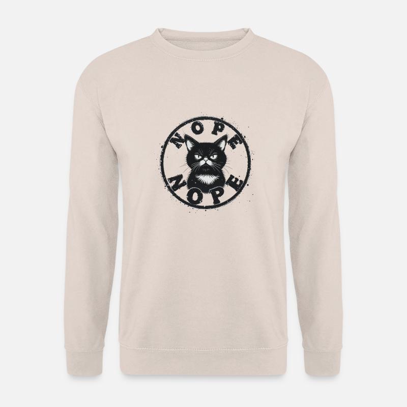 Cat Nope 09043 - Unisex Pullover - Sand