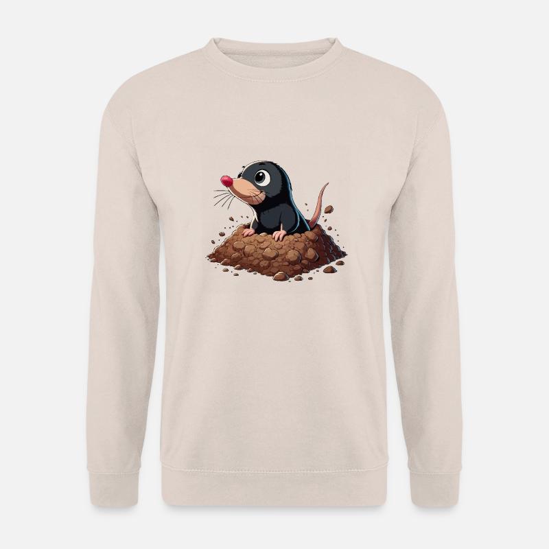 Maulwurf kommt aus der Hoffnung - Unisex Pullover - Sand