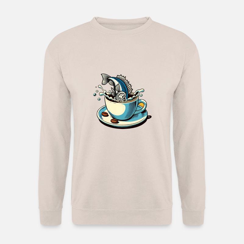 Der Kaffeefisch - Unisex Pullover - Sand
