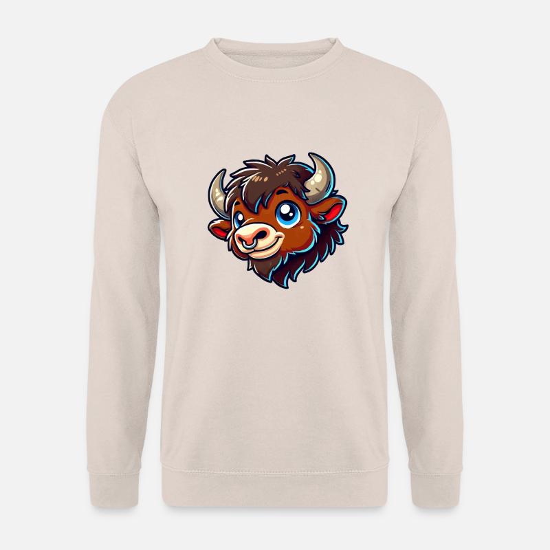 bison tier - Unisex Pullover - Sand