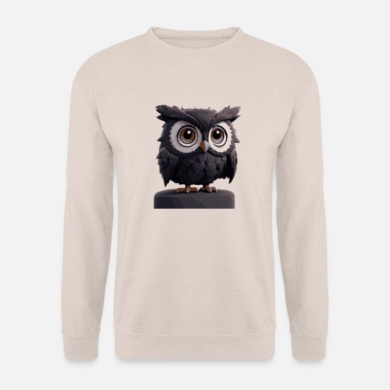 Eule Comic - Unisex Pullover - Sand