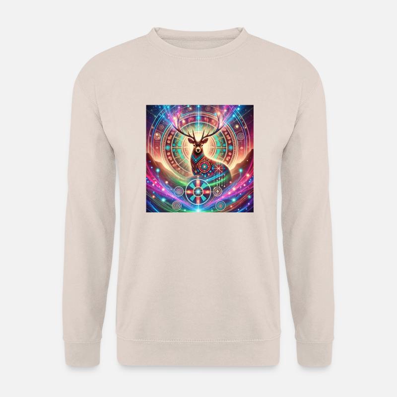 Krafttier Hirsch - Unisex Pullover - Sand
