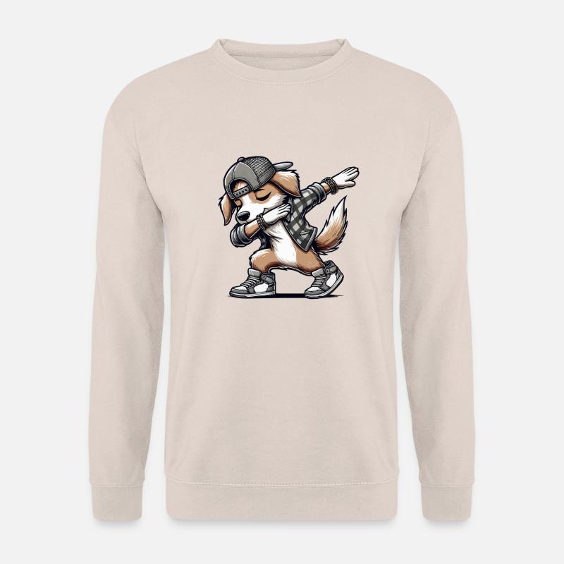 hund dabbing comic - Unisex Pullover - Sand