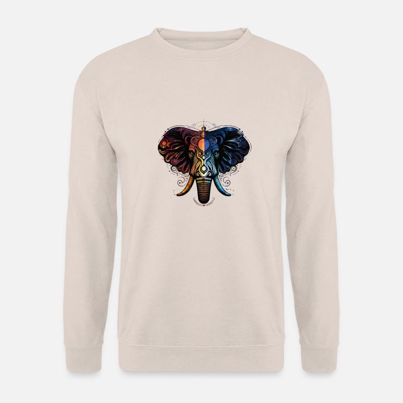 Elephant Feuer Wasser - Unisex Pullover - Sand