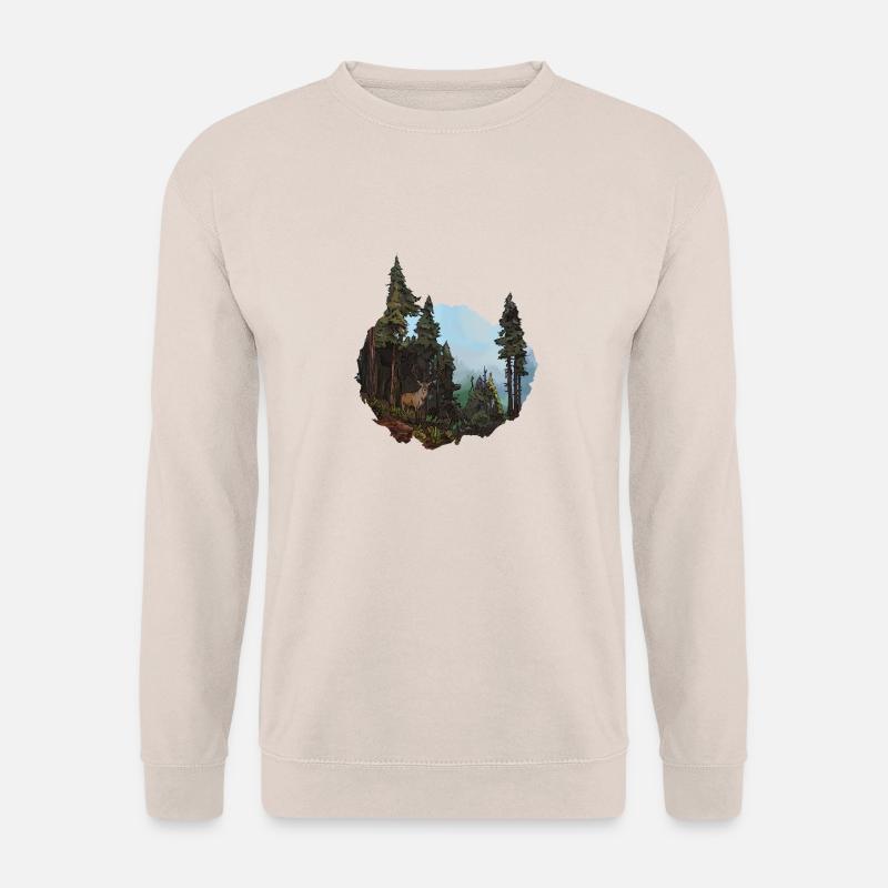 Das Reh und der Schwarzwald - Unisex Pullover - Sand