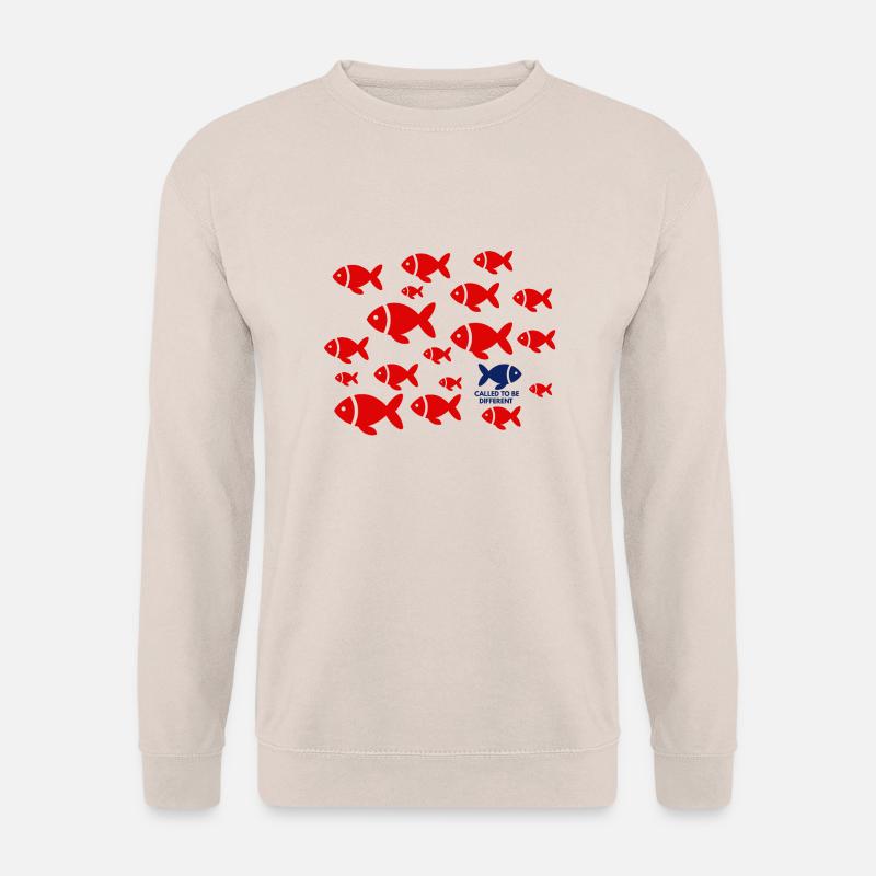 Anders sein (Fischhumor) - Unisex Pullover - Sand