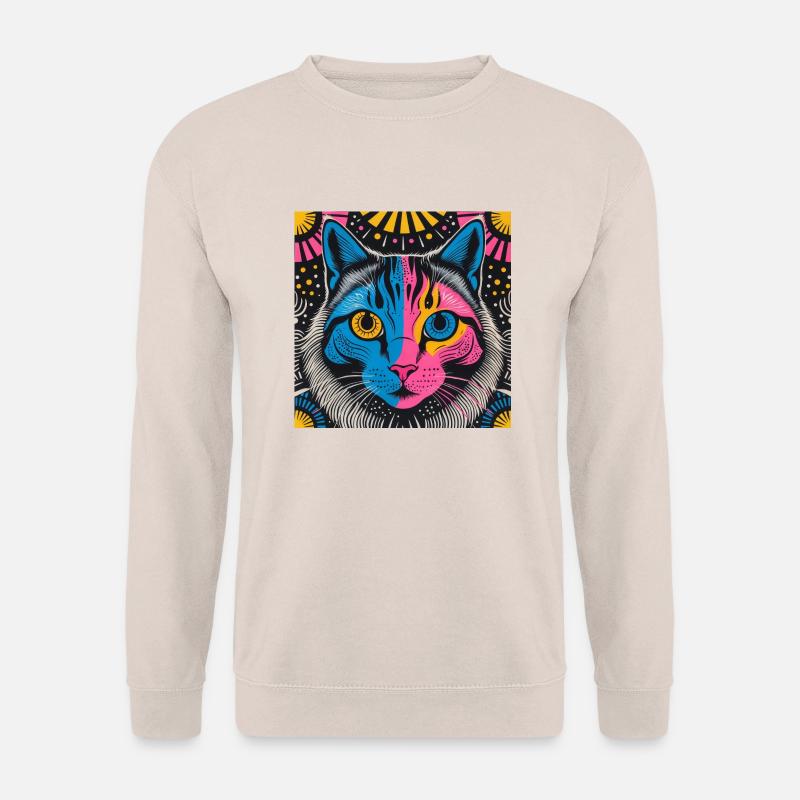 Elektrische Katze - Unisex Pullover - Sand
