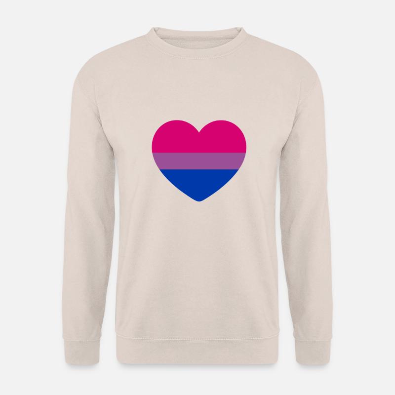 Bi-Flagge Herz - Unisex Pullover - Sand