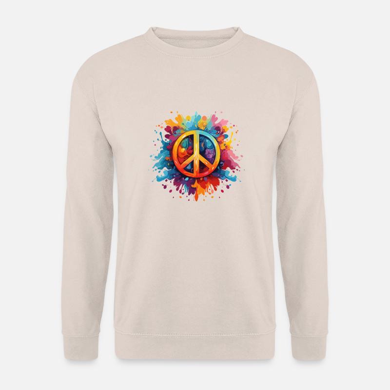 Peace Zeichen - Unisex Pullover - Sand